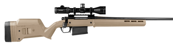 Magpul MAG931-FDE Hunter American Stock Fixed with Aluminum Bedding & Adjustable Comb Flat Dark Earth Synthetic for Ruger American SA