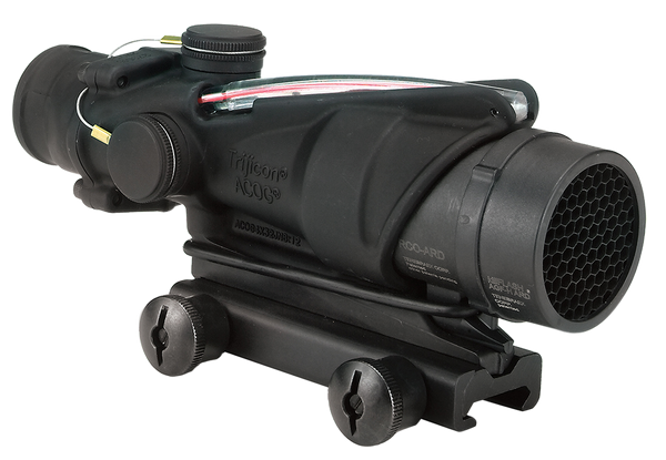 Trijicon 100226 ACOG  Black Hardcoat Anodized 4x32mm Illuminated Red Chevron Reticle