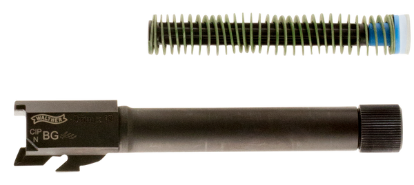 Walther Arms 281329710 PPQ  9mm Luger 4.60" Threaded Black Polygonal Rifled Steel