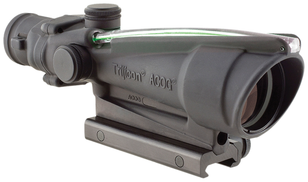 Trijicon 100149 ACOG  Black Hardcoat Anodized 3.5x35mm Illuminated Green Chevron .223/5.56 BDC Reticle