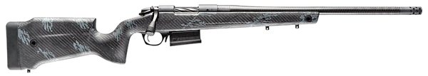 Bergara Rifles B14SM759CF B-14 Crest 6.5 PRC 3+1 20" Sniper Gray Cerakote #5 Contour Threaded Barrel, Sniper Gray Cerakote Steel Receiver, Black & Gray Sponge Fixed Carbon Fiber Stock