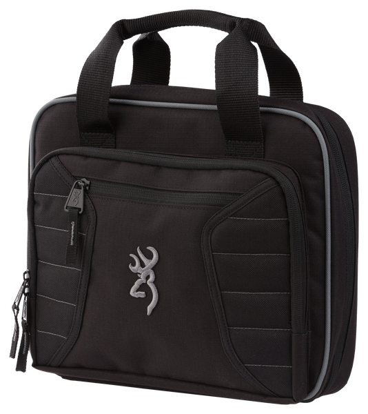 Browning 1431089901  Double Black Polyester Holds 2 Handguns