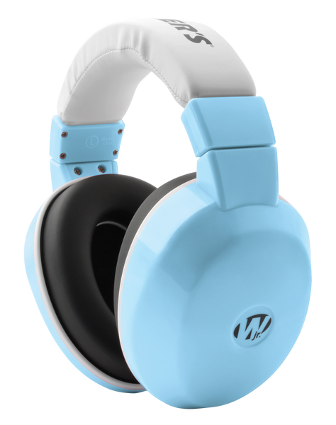 Walker's GWPINFMBL Infant Passive Muff 23 dB Over the Head Baby Blue/White Plastic