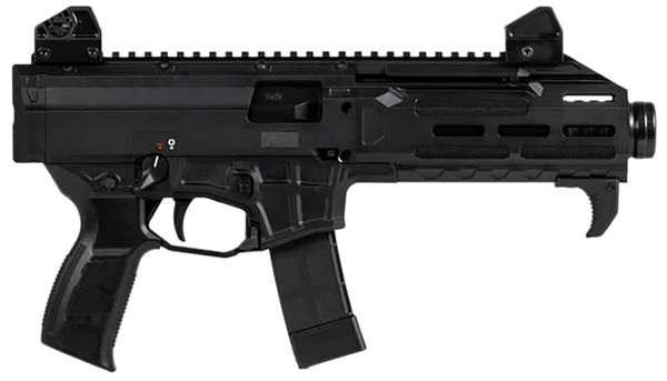 CZ-USA 91431 Scorpion 3+  9mm Luger 20+1 7.80" Black Threaded Barrel, M-LOK Handguard, Picatinny Rail, Black Polymer Grip, Ambidextrous