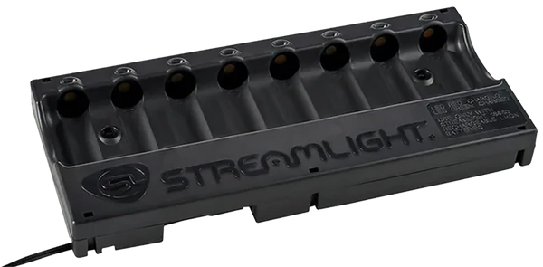 Streamlight 20231 8-Unit Bank Charger  Black SL-59/CR123A Battery 100V/120V/AC