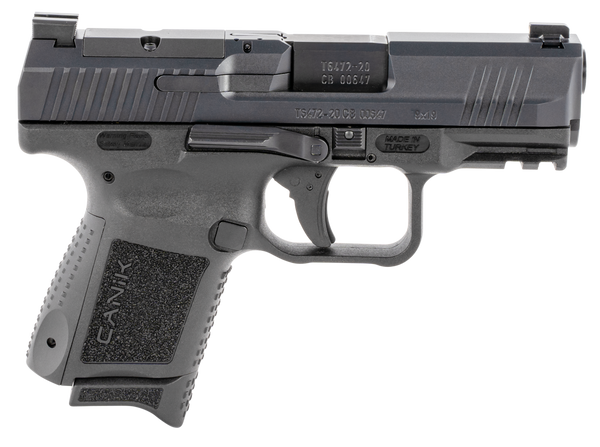 Canik HG5643N TP9 Elite Subcompact 9mm Luger 15+1/12+1, 3.60" Black Nitride Match Grade Barrel, Optic Ready/Serrated Steel Slide, Polymer Frame w/Picatinny Rail & Interchangeable Backstrap Grip