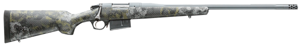 Bergara Rifles BPR2665CM Premier Canyon 6.5 Creedmoor 3+1 20" Sniper Gray Cerakote Fluted Barrel, Sniper Gray Cerakote Steel Receiver, Swamper Rouge Camo AG Composite Stock