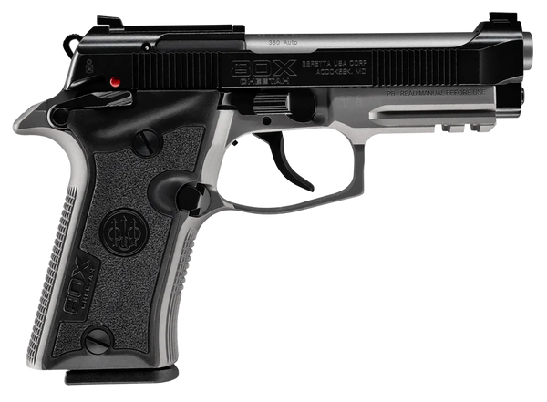 Beretta USA SPEC0717A 80X Cheetah Micro-Compact Frame 380 ACP 10+1 3.90" Stainless Barrel, Black Stainless Steel Optic Ready/Serrated Slide, Gray Aluminum Frame w/Picatinny Rail, Black Vertec Grip