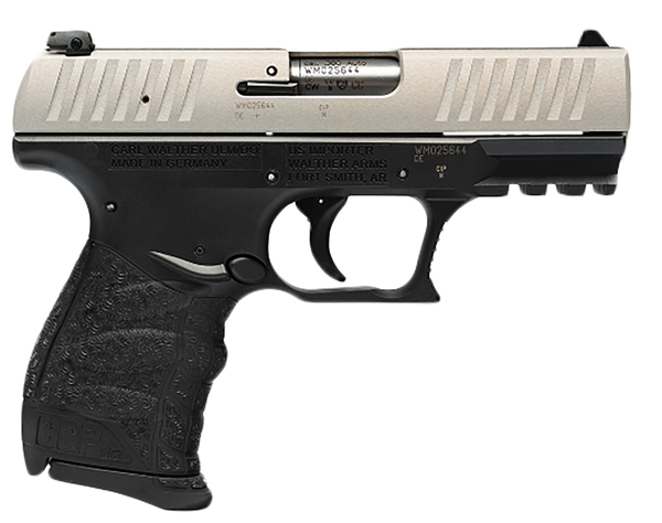 Walther Arms 5082501 CCP M2 380 ACP 8+1 3.54" Stainless Steel Barrel, Serrated Stainless Steel Slide, Black Polymer Frame w/Picatinny Rail, Black Finger Grooved Grip, Firing Pin/Manual Safety