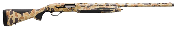 Browning 011740204 Maxus II  12 Gauge 3.5" 4+1 (2.75") 28" Barrel, Full Coverage Vintage Tan Camo, Trimmable Synthetic Stock w/Overmolded Grip Panels, SoftFlex Cheek Pad