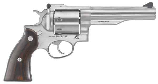 Ruger 5060 Redhawk  357 Mag  5.50" Barrel 8rd Triple-Locking Cylinder, Satin Stainless Steel, Hardwood Grip, Transfer Bar Safety