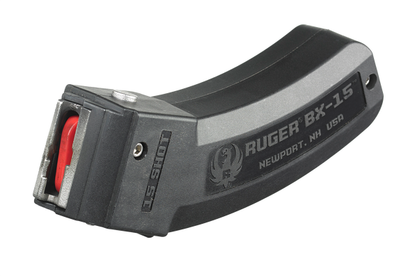 Ruger 90463 BX-15  15rd Magazine Fits Ruger 10/22/SR/American Rimfire/ 77/Charger 22LR BX-15 Black