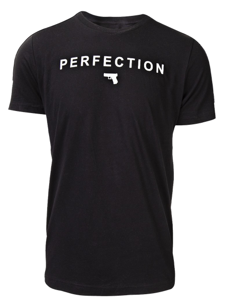 Glock AA75128 Perfection Pistol  Black Cotton Short Sleeve 2XL