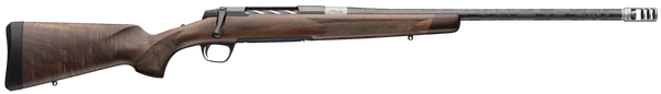 Browning 036090282 X-Bolt 2 Medallion 6.5 Creedmoor 4+1 22" Carbon Fiber Wrapped Threaded Barrel, Matte Blued Drilled & Tapped Steel Receiver, Fixed Grade V/VI Walnut Stock, Recoil Hawg Muzzle Brake