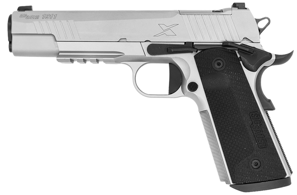 Sig Sauer 1911XR-45-SS 1911  Full Size Frame 45 ACP 8+1 5" Optic Ready/Serrated Stainless Steel Slide & Frame w/Beavertail & Picatinny Rail