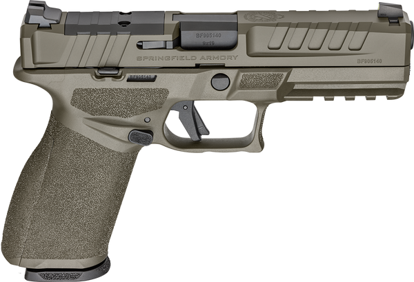 Springfield Armory EC9459GU Echelon  Medium Frame 9mm Luger 20+1 4.50" Black Melonite Steel Barrel, OD Green Cerakote Optic Ready/Serrated Steel Slide & Polymer Frame w/Picatinny Rail, Textured Grip