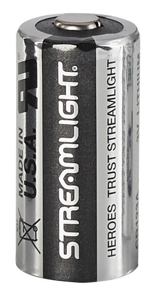 Streamlight 85180 CR123A Lithium Batteries  Silver/Black 3 Volts (6) Single Pack