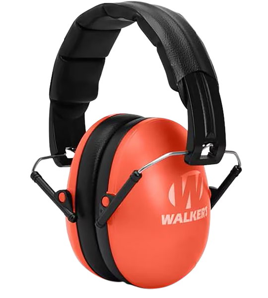 Walker's GWPFKDMCOR Youth Passive Muff 23 dB Over the Head Coral/Black Polymer