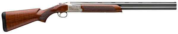 Browning 0182093005 Citori 725 Feather Full Size 12 Gauge Break Open 3" 2rd 26" Blued Over/Under Vent Rib Barrel, Engraved Silver Nitride Aluminum Receiver, Fixed Grade II/III Black Walnut Stock