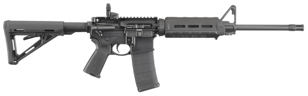 Ruger 8515 AR-556  5.56x45mm 30+1 16.10" Threaded Medium Contour Barrel, Hard Coat Anodized Finish, Magpul M-LOK Handguard, Telescoping Magpul MOE Stock, Magpul PMAG
