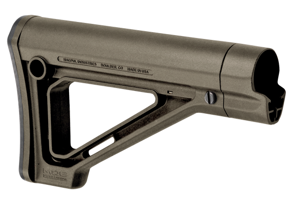 Magpul MAG480-ODG MOE Carbine Stock Fixed OD Green Synthetic for AR-15, M16, M4 with Mil-Spec Tube (Tube Not Included)