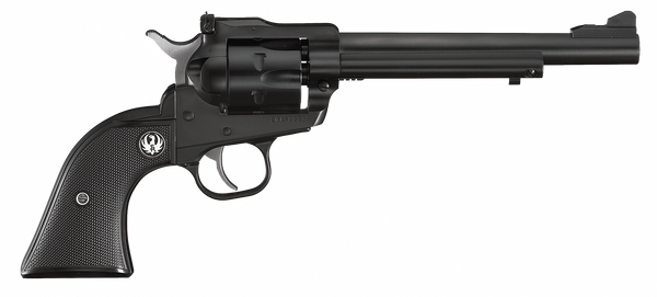 Ruger 0622 Single-Six Convertible 22 LR/22 WMR 6rd 6.50" Blued Alloy Steel Barrel, Cylinder & Frame, Black Checkered Rubber Grip, Transfer Bar Safety, Exposed Hammer