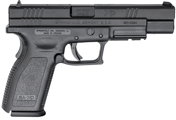 Springfield Armory XD9401 XD Tactical *CA Compliant 9mm Luger 10+1, 5" Black Melonite Steel Barrel, Black Melonite Long/Serrated Steel Slide, Black Polymer Frame w/Picatinny Rail