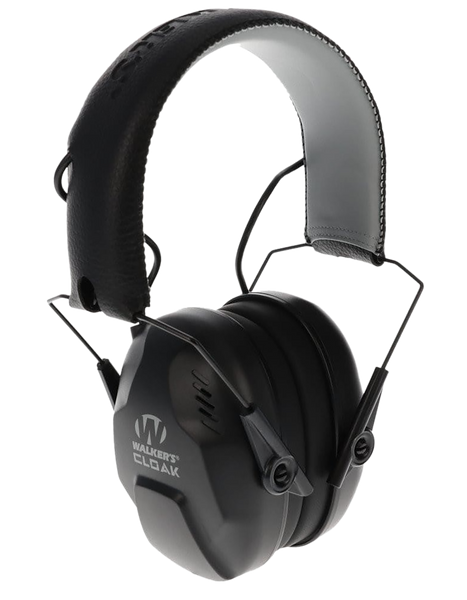 Walker's GWPCLKDM Cloak Dual Mic Electronic Muff Over the Head 23-25 dB Black