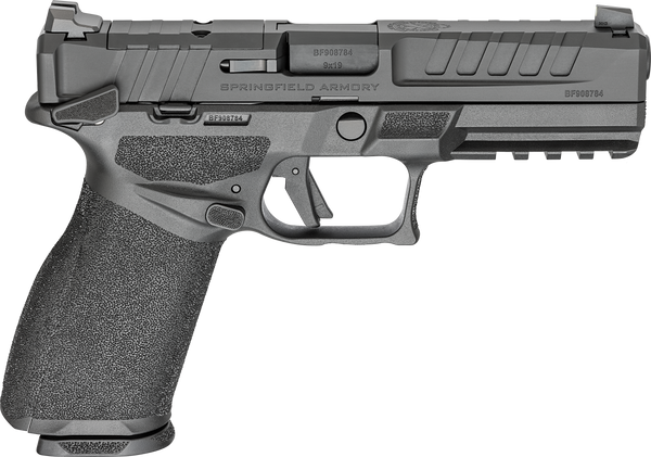 Springfield Armory EC9459BMSLCU Echelon  9mm Luger 10+1 4.50" Black Melonite Steel Barrel, Black Melonite Optic Ready/Serrated Steel Slide, Black Polymer Frame w/Picatinny Rail