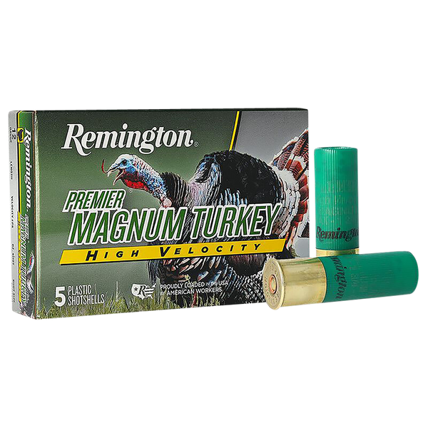 Remington Ammunition 28039 Premier Magnum Turkey High Velocity 12 Gauge 3.50" 2 oz 4 Shot 5 Per Box/ 20 Cs
