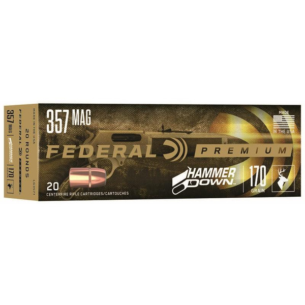 Federal Hammer Down Rifle Ammunition .357 Mag. 170 gr SP 1610 fps 20/ct