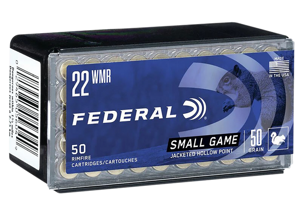 Federal 757 Small Game & Target  22WMR 50gr Jacketed Hollow Point 50 Per Box/60 Case