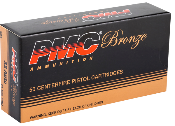 PMC 32A Bronze  32ACP 71gr Full Metal Jacket 50 Per Box/20 Case
