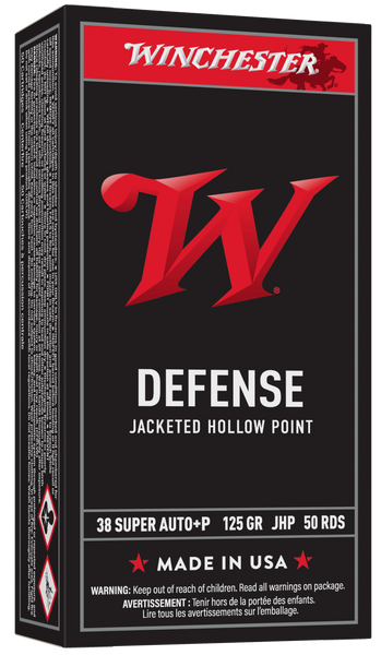 Winchester Ammo USA38AJHP USA  38Special 125gr Jacketed Hollow Point 50 Per Box/10 Case