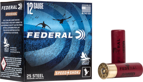 FEDERAL SPEED SHOK 12GA 3" 1-1/4OZ #2 1450FPS 25RD 10BX/C