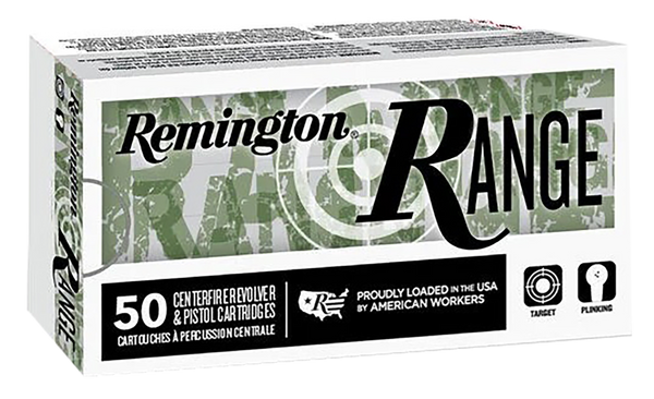 Remington Ammunition R27781 Range  40S&W 180gr Full Metal Jacket 50 Per Box/20 Case