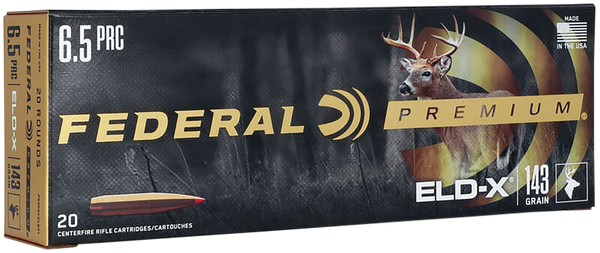 Federal P65PRCELDX1 Premium ELD-X 6.5PRC 143gr 20 Per Box/10 Case