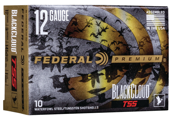Federal PWBTSSX14239 Black Cloud TSS 12Gauge 3" 1 1/4oz Steel Tungsten 3/9Shot 10 Per Box/10 Case