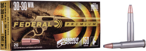 FEDERAL HAMMER DOWN 30-30 WIN 150GR JSP 20RD 10BX/CS