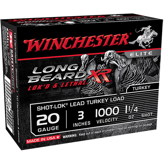 WIN LONG BEARD XR 20GA 3 1-1/4OZ #5 LEAD 10/10