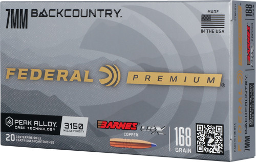 FEDERAL 7MM BC 168GR BARNES LRX COPPER 20RD 10BX/CS