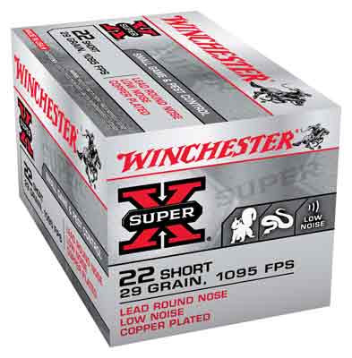 WINCHESTER SUPER-X 22 SHORT 29GR LEAD-RN 50RD 100BX/CS