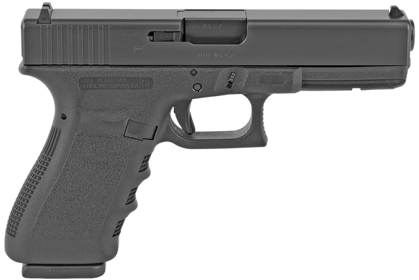 Glock PF2150201 G21SF Gen3  *CA Compliant Standard 45 ACP 10+1 4.61" Black Steel Barrel, Matte Black Serrated Slide, Black Polymer Frame w/Picatinny Rail, Black Textured Finger Grooved Polymer Grip