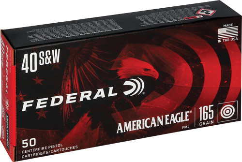 FEDERAL AE 40 SW 165GR FMJ-TC 50RD 20BX/CS