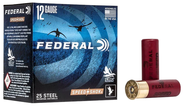 Federal WF1432 Speed-Shok  12Gauge 3" 1 1/8oz 2Shot 25 Per Box/10 Case