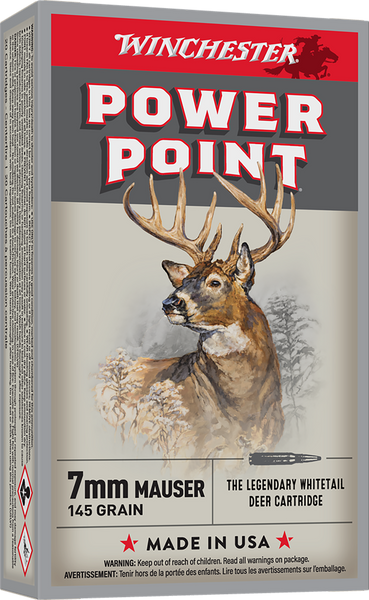 Winchester Ammo X7MM1 Super X  7mmMauser 145gr Power Point 20 Per Box/10 Case