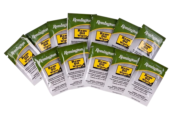 Remington Accessories 18411 Rem Oil  Cleans/Lubricates/Protects Single Pack Wipes 12 Per Pack