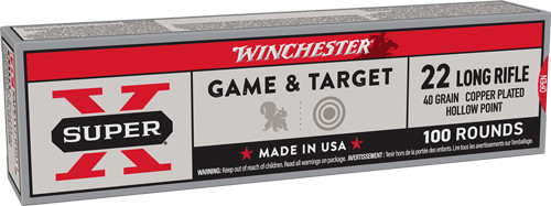 WINCHESTER SUPER-X 22LR 40GR PPP-HP 1280FPS 100RD 20BX/CS
