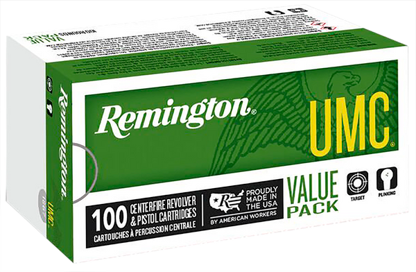 Remington Ammunition 23765 UMC Value Pack 9mmLuger 115gr Full Metal Jacket 100 Per Box/6 Case