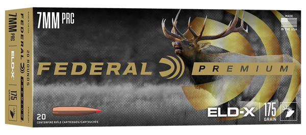 Federal P7PRCELDX1 Premium ELD-X 7mmPRC 175gr 20 Per Box/10 Case